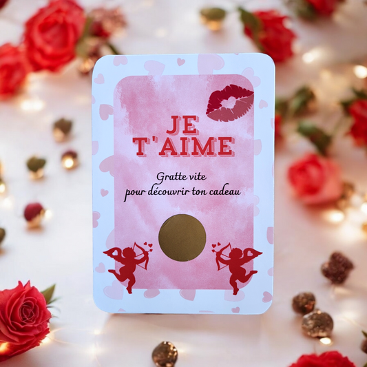 Carte à gratter Je T'aime